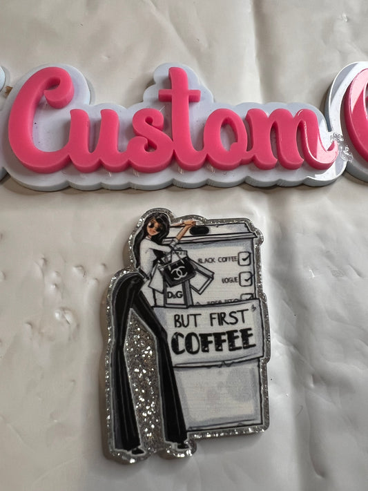 White Black CC Lady Coffe