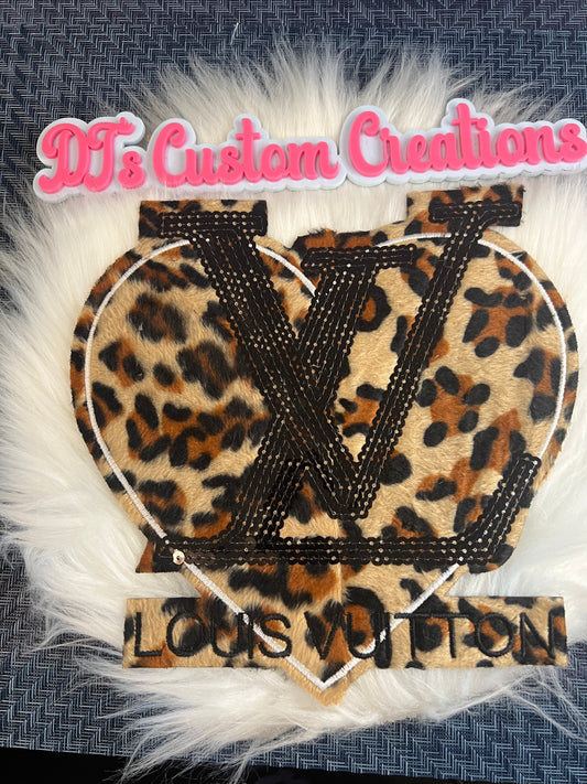 Leopard print Sequin Black LV