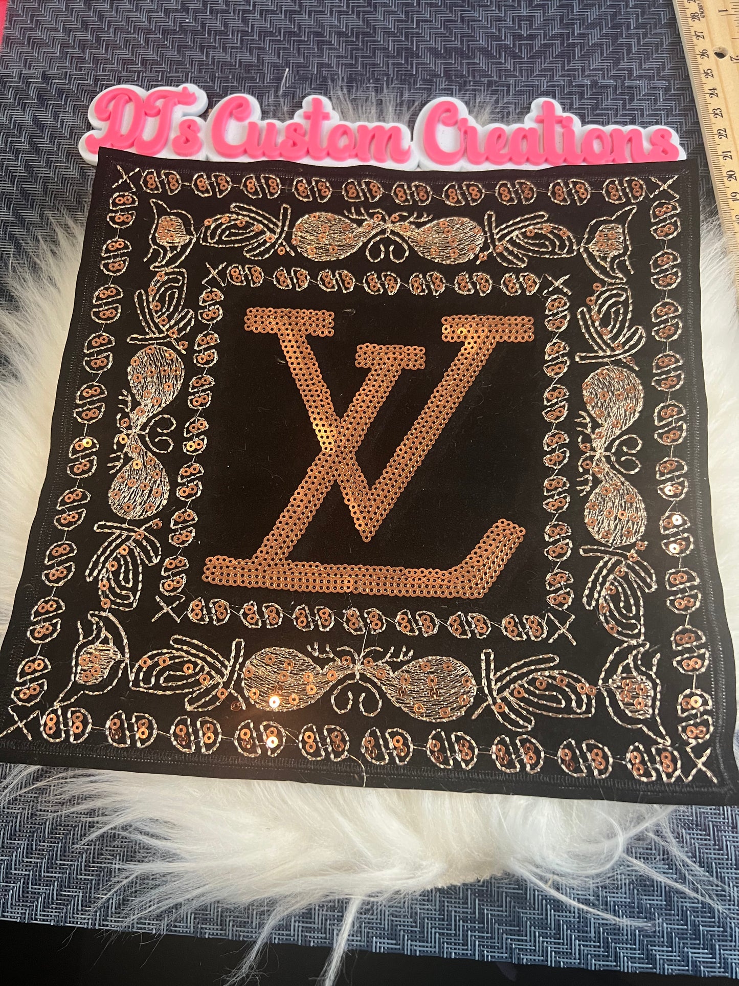 Sequin Copper Black LV