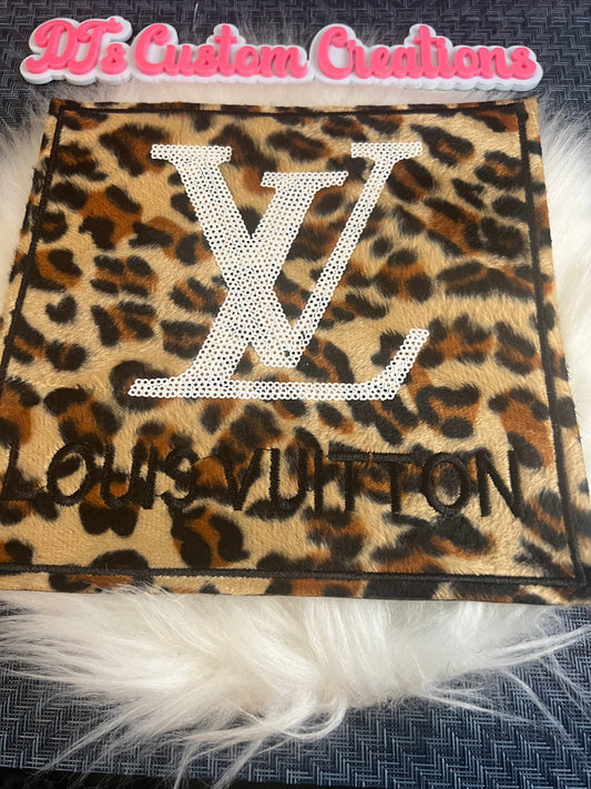 Leopard Sequin White LV