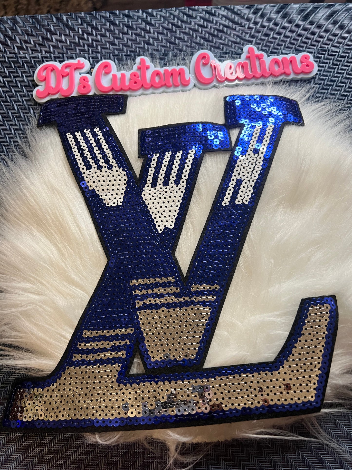 Sequin Blue Silver LV