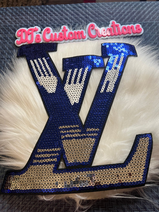 Sequin Blue Silver LV
