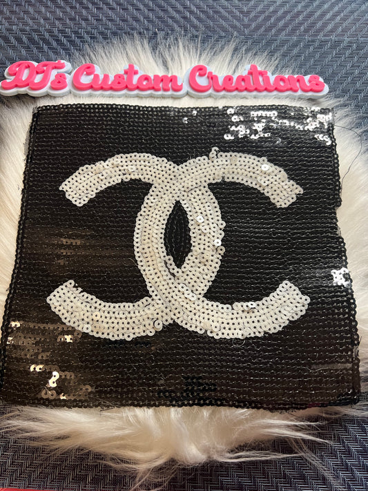 Sequin Black White CC