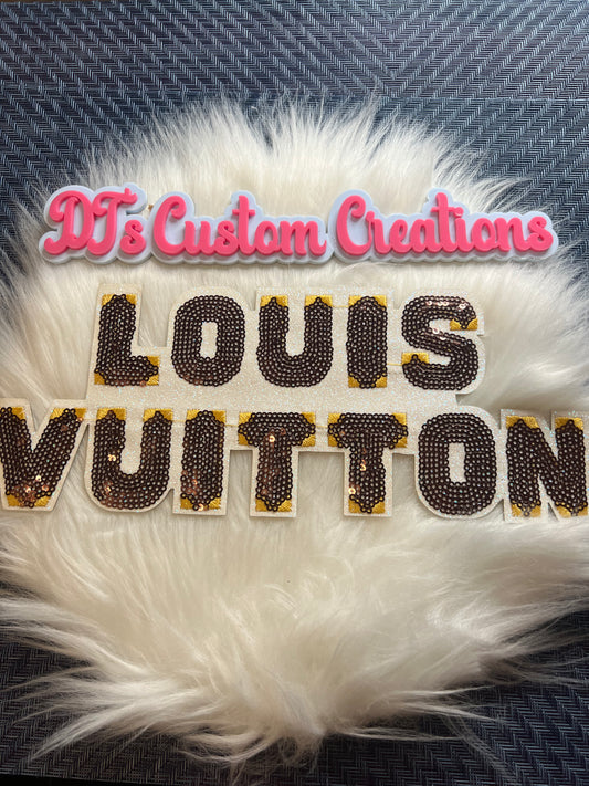 Sequin Brown Gold LV