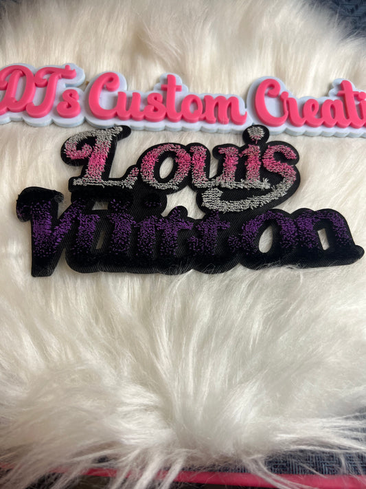 Gray Pink Purple Black LV