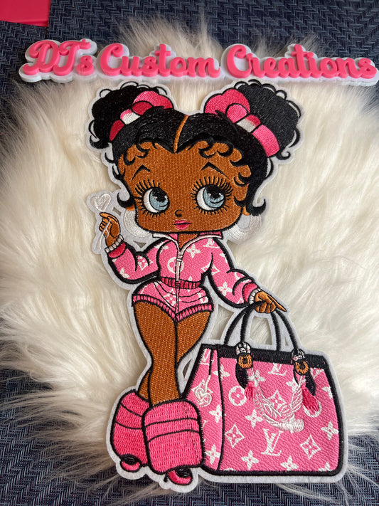 Pink Faux Leather Cute Betty LV