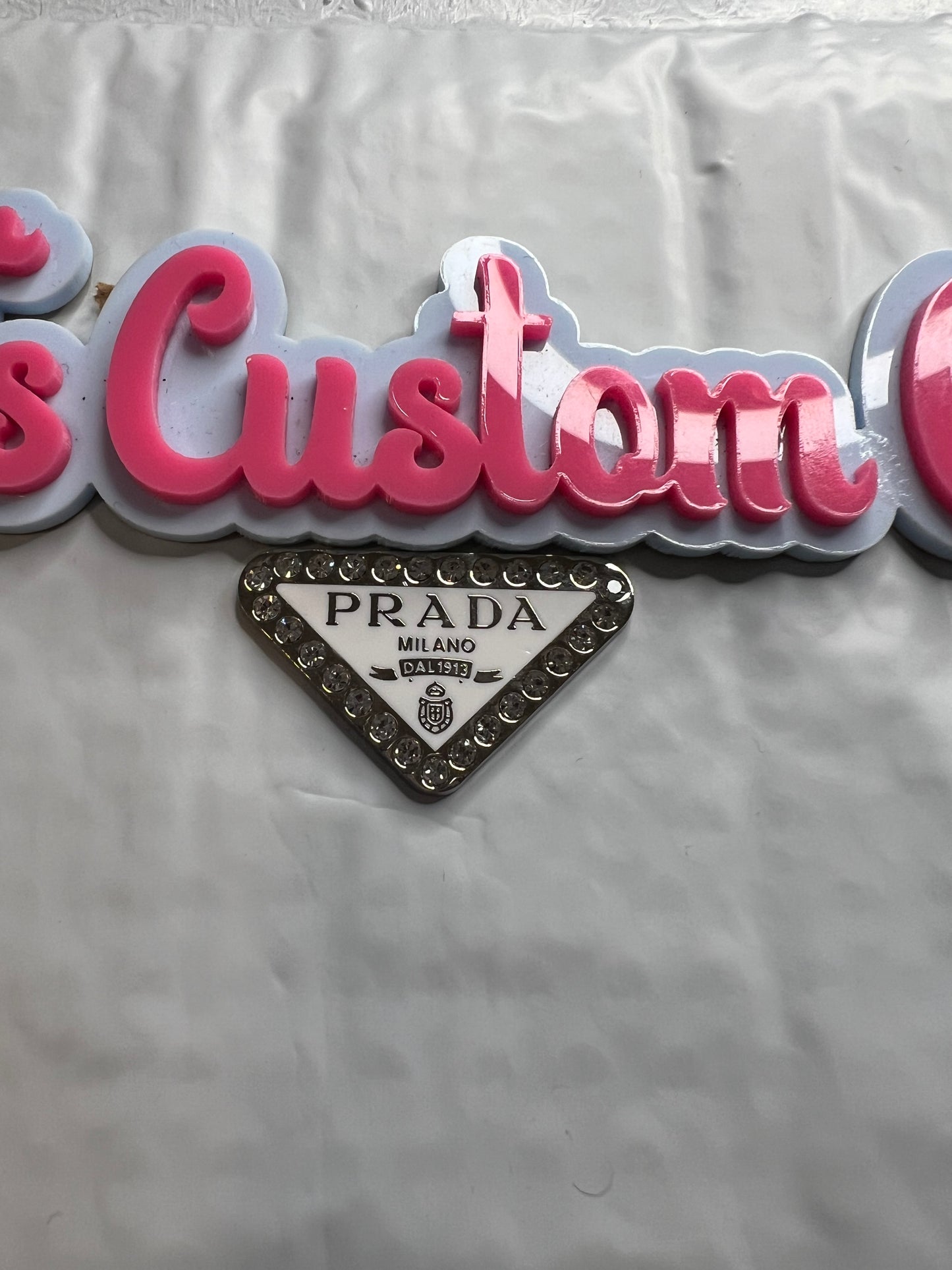 Bling White Prada
