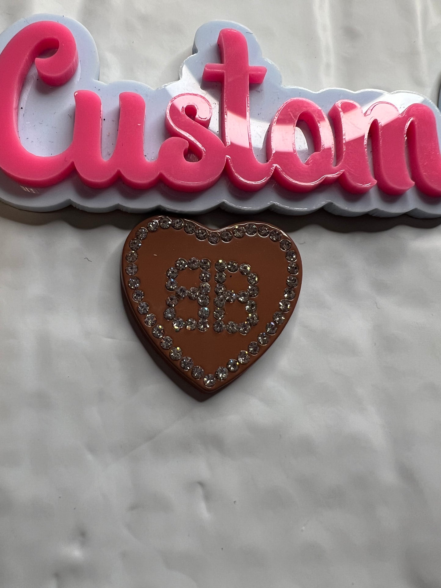 Bling Tan BB Heart