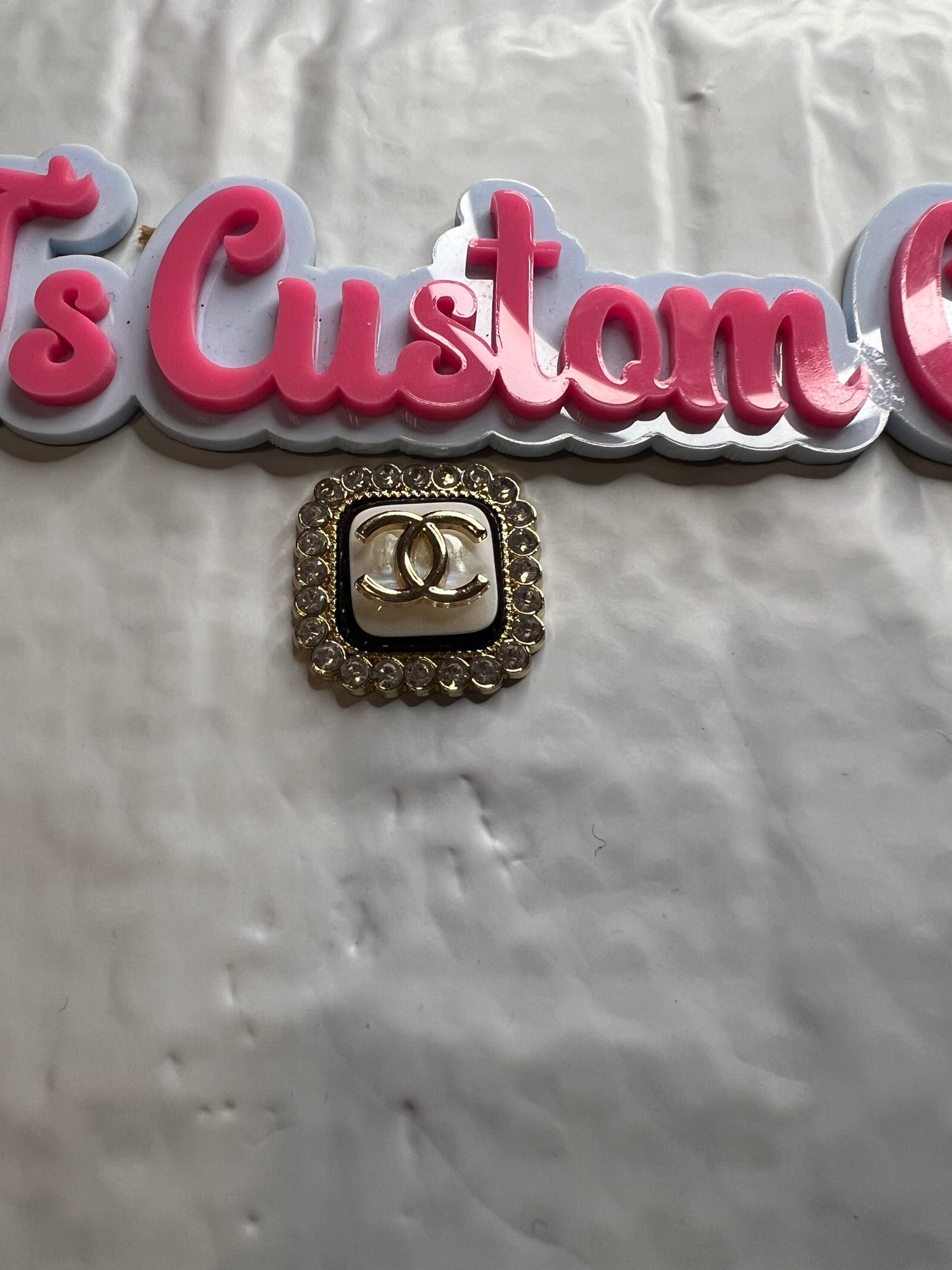 Gold White CC Square