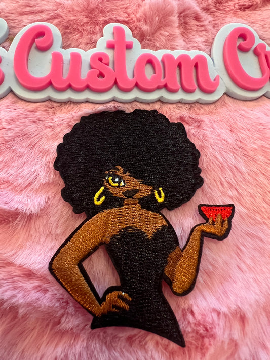 Lady Black dress with cocktails