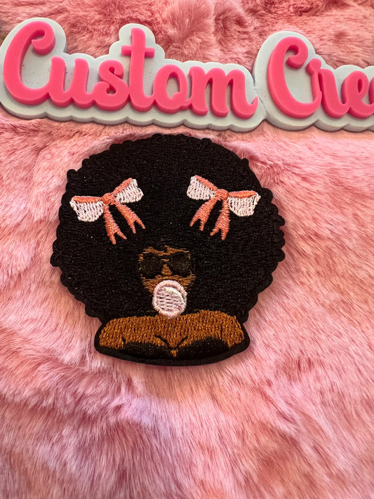 Pink Bow hair Bubble Gum Lady