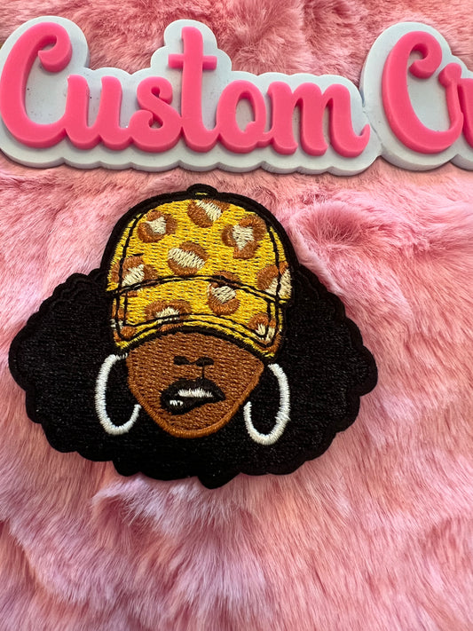 Yellow Leopard Hat Lady