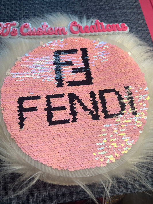 Sequin Pink FF Circle