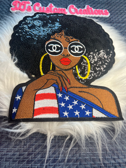 Sequin Hair CC American Lady