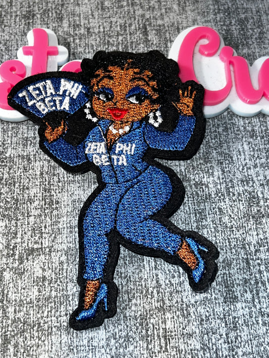Melanin Queen Embroidered Patch – Confident Diva Applique | Statement Fashion Patch Zeta colors