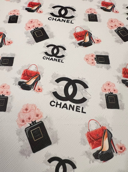 White CC Flower bottle