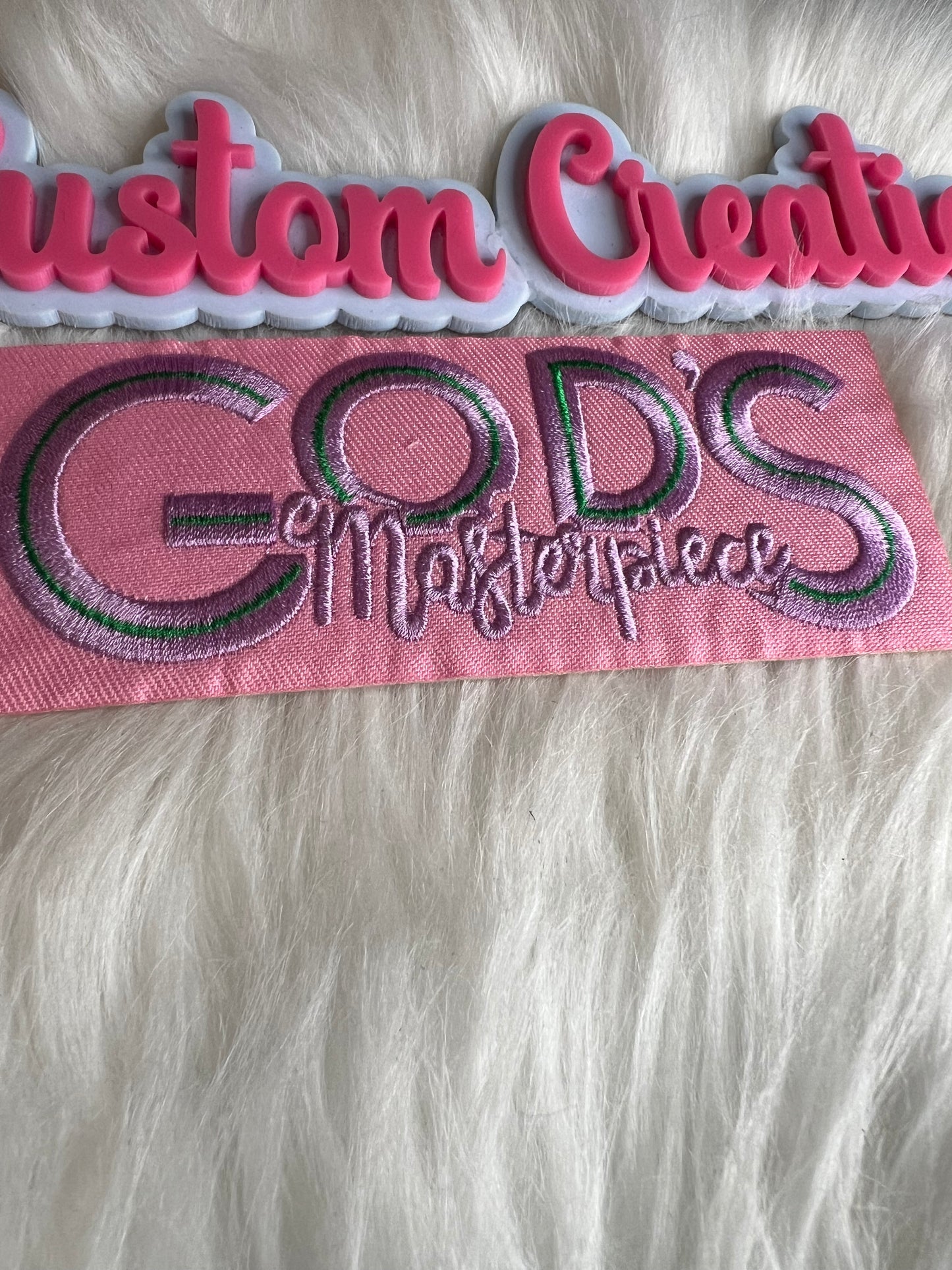 Pink Lavender Green lining God Masterpiece