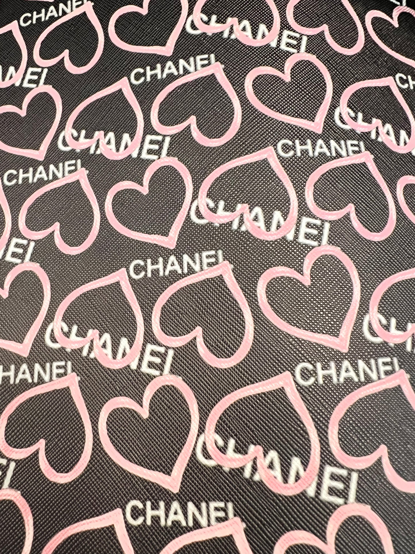 Black White Pink Heart