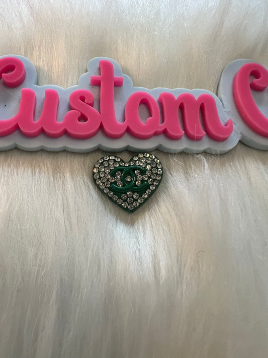 Green Bling CC Heart
