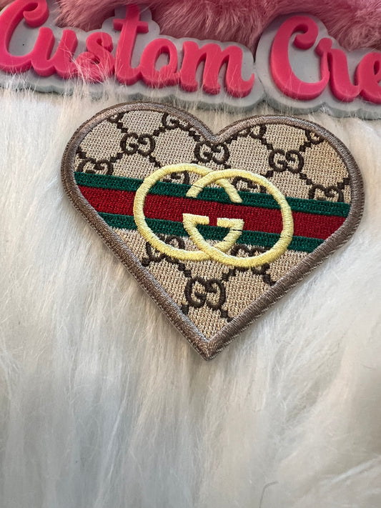 Tan Red Green strip Heart Yellow GG