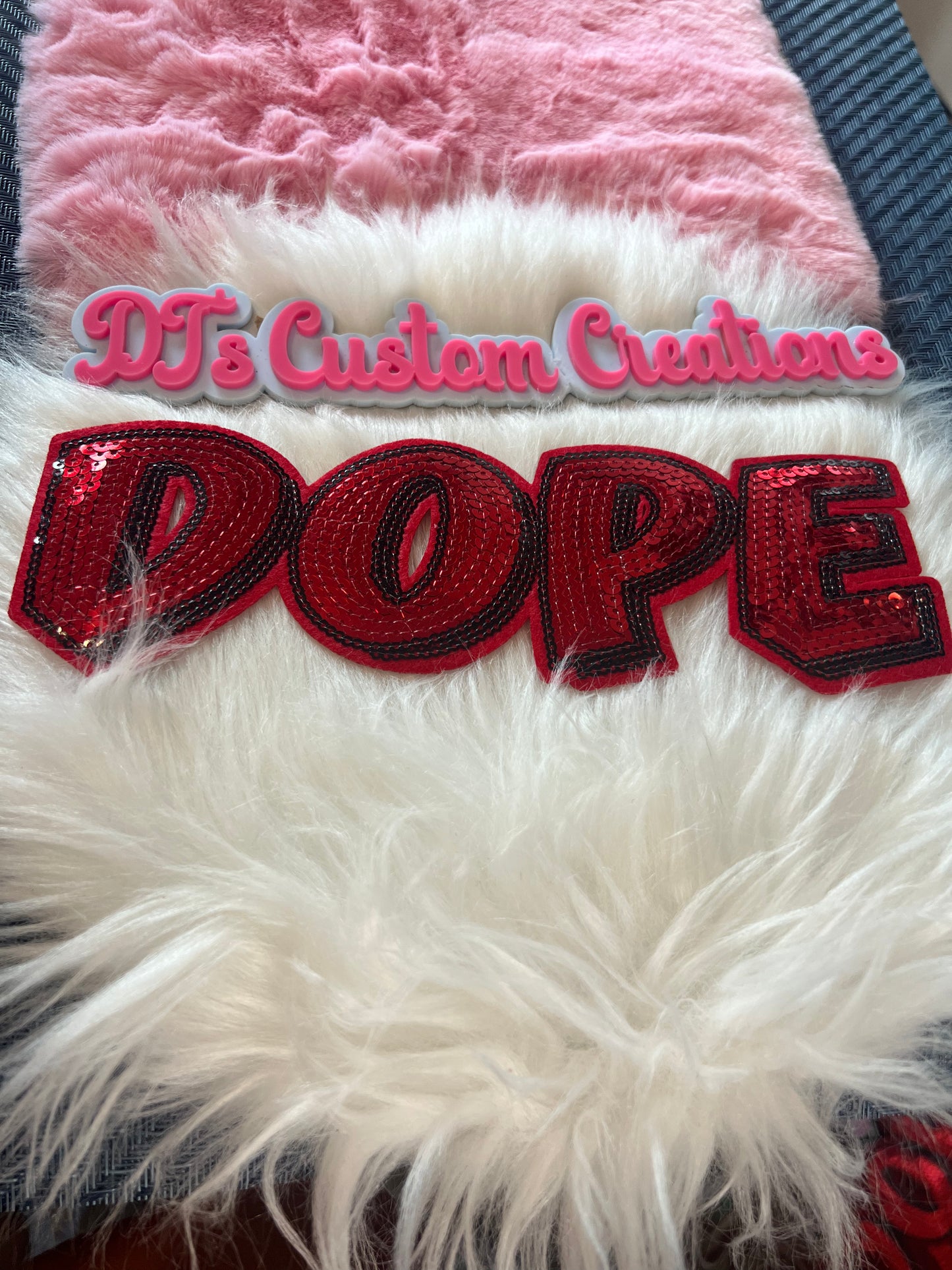 Red Black Sequin Dope
