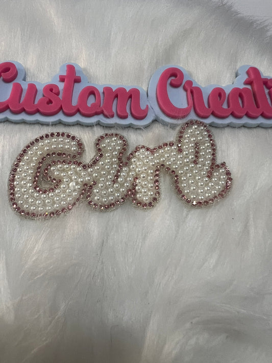 Pink & White Pearl Girl