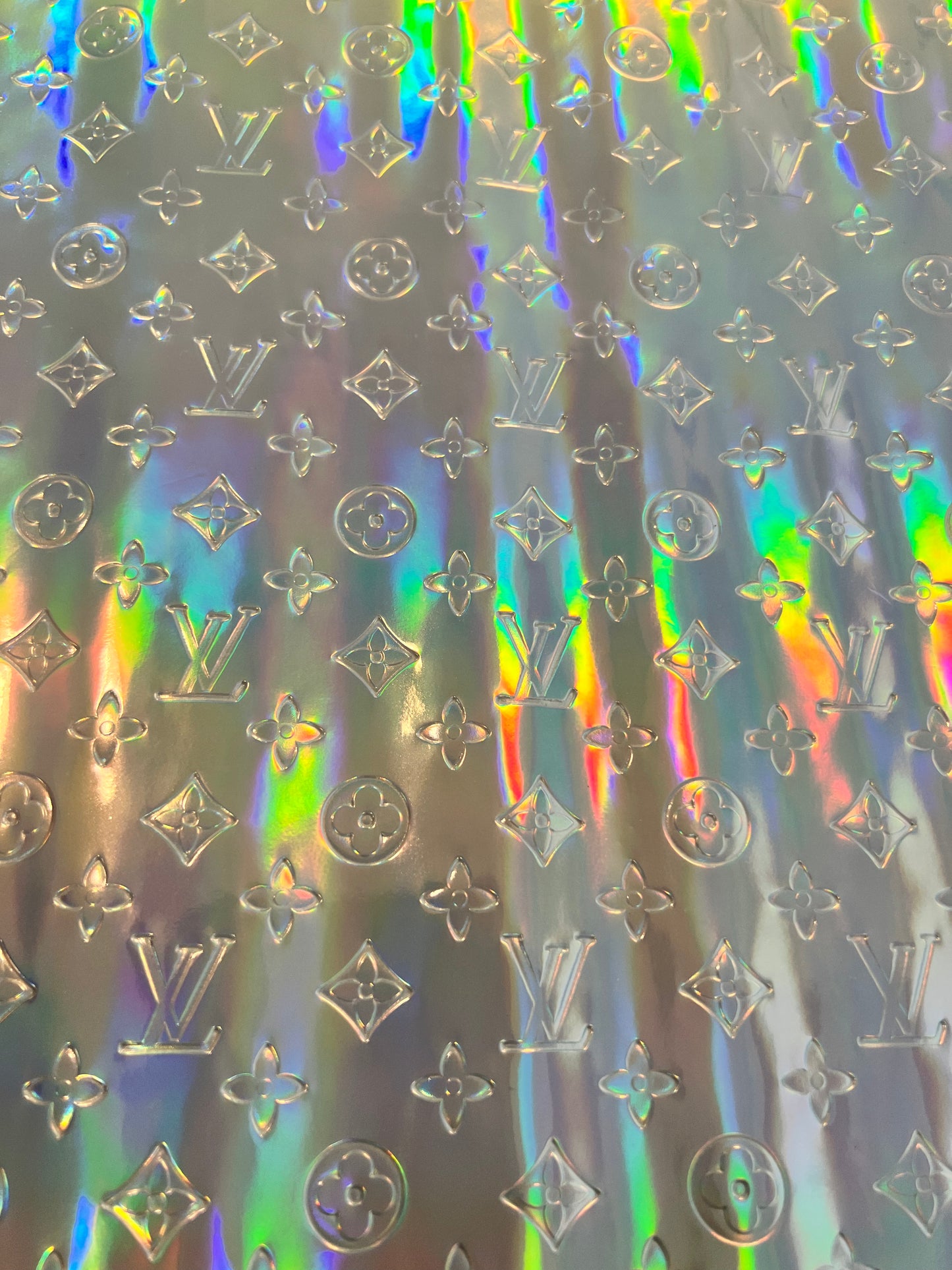 Silver LV Embossed