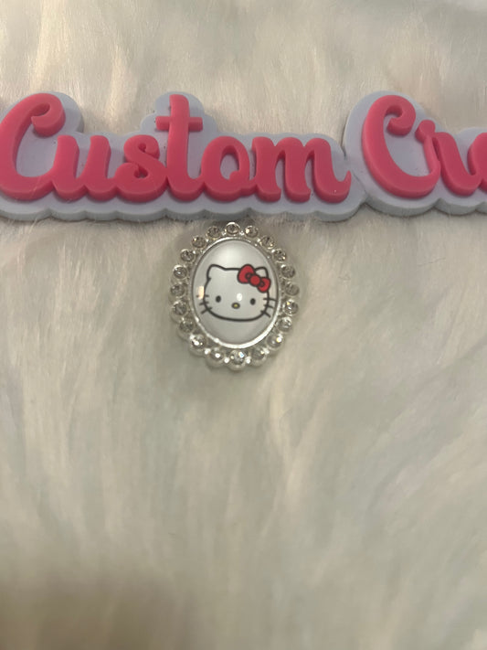 HK Bling Silver Trim Charm
