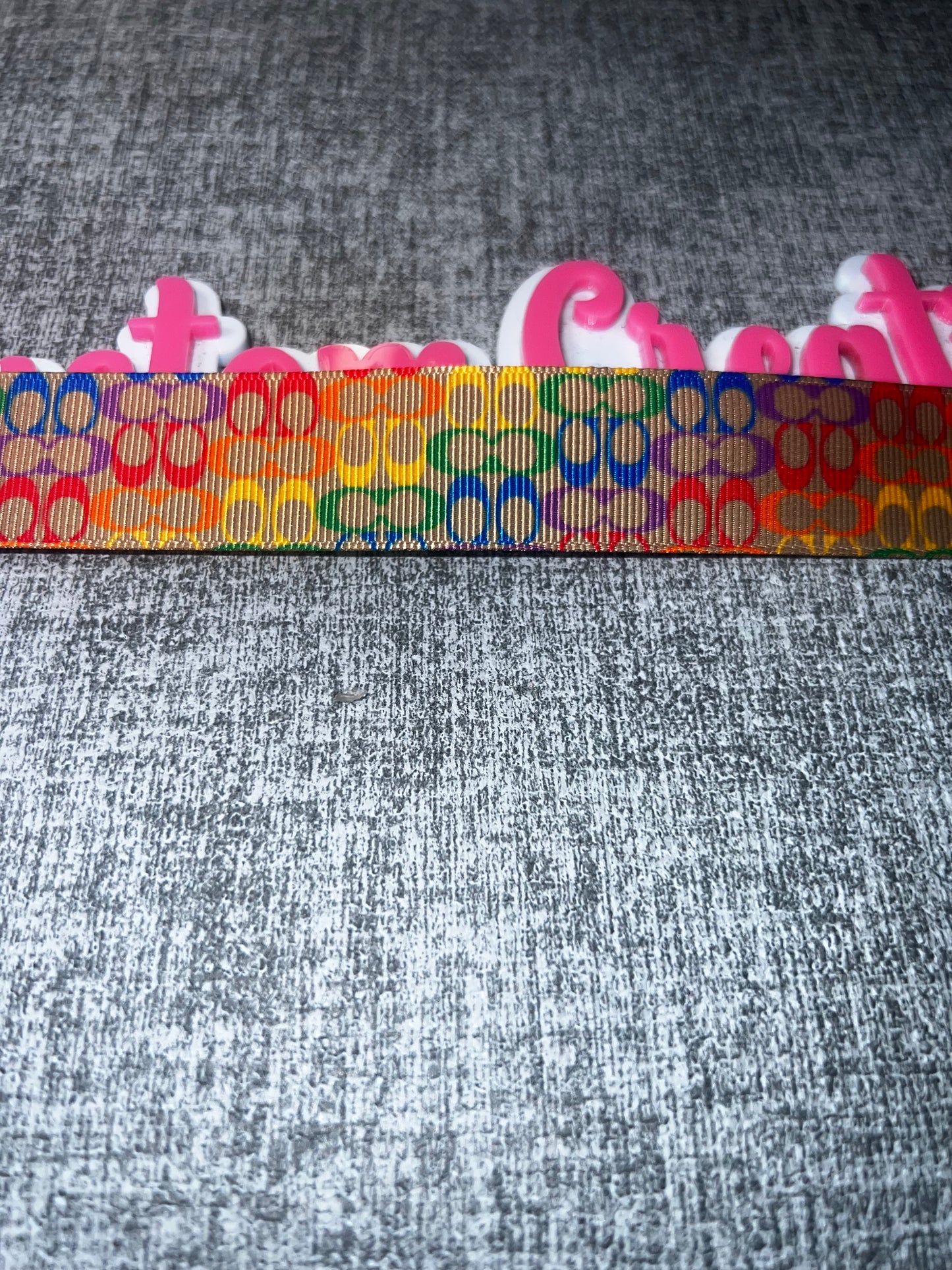 Rainbow Pattern Ribbon Trim – Colorful Fashion Craft Ribbon (Sold by the Yard)
