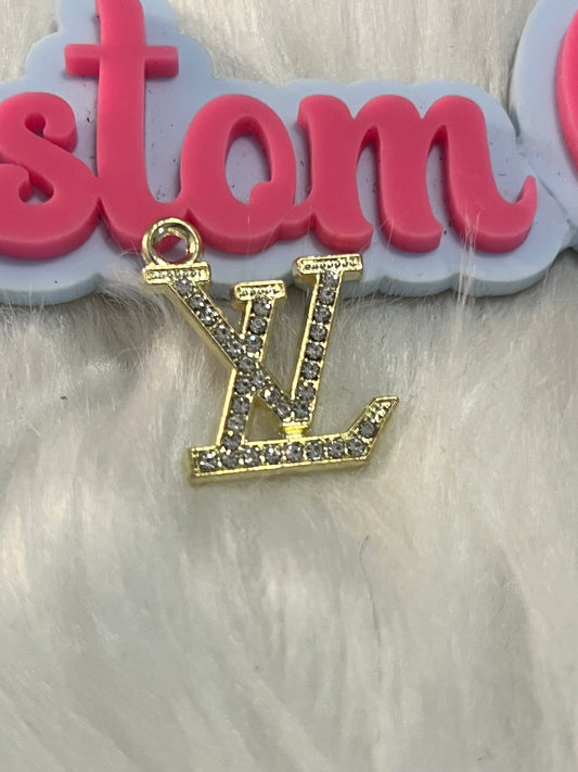 Gold Bling LV with hole