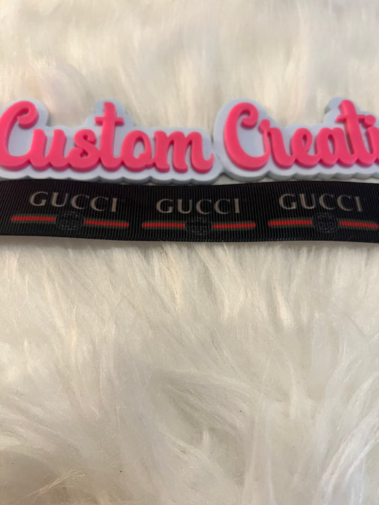 Black Red Gold GG Ribbon