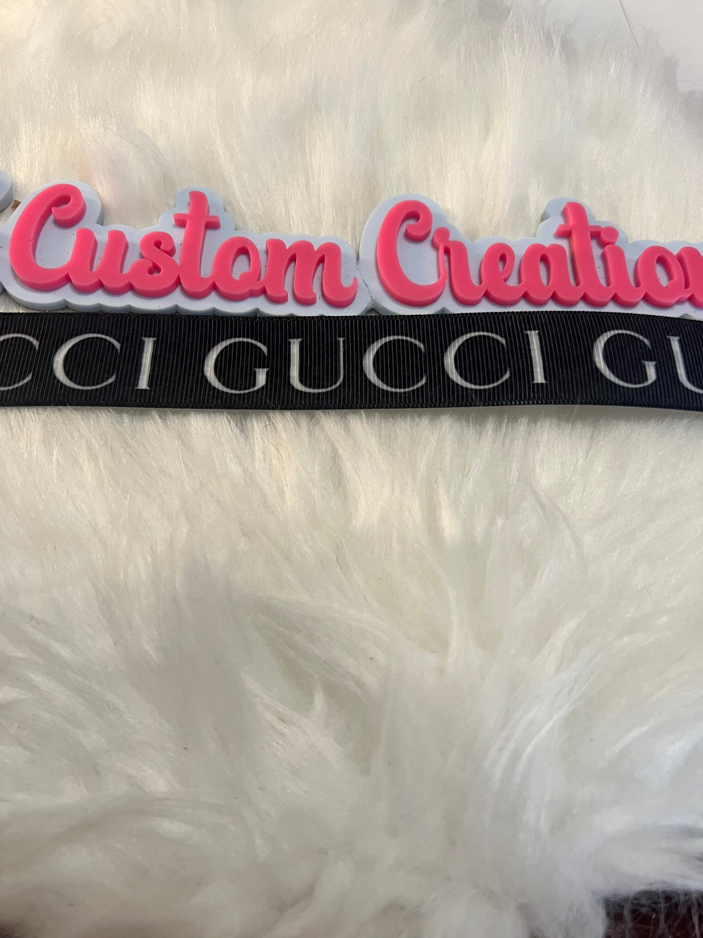 Black White GG Ribbon