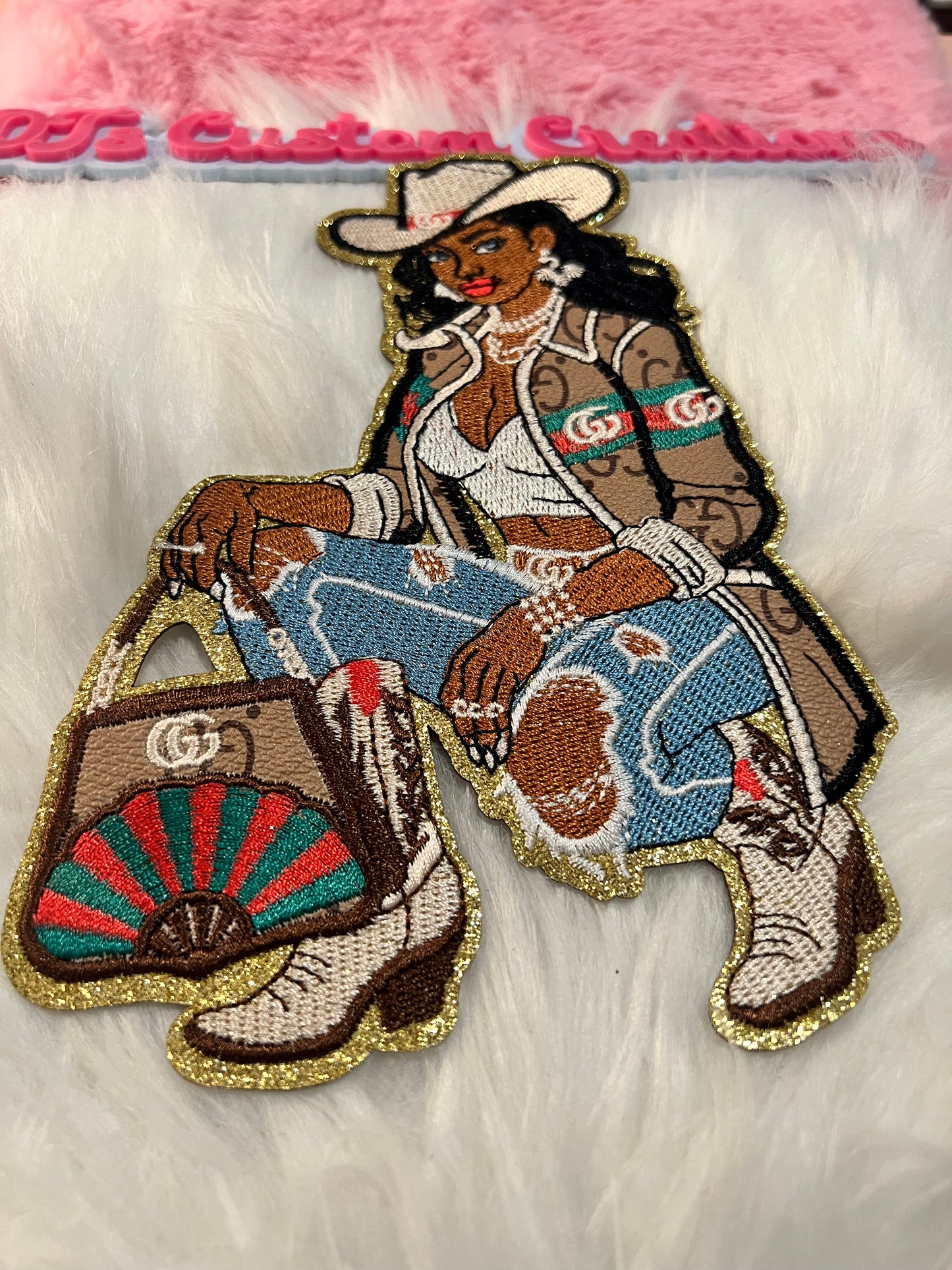 Faux leather GG Cowgirl