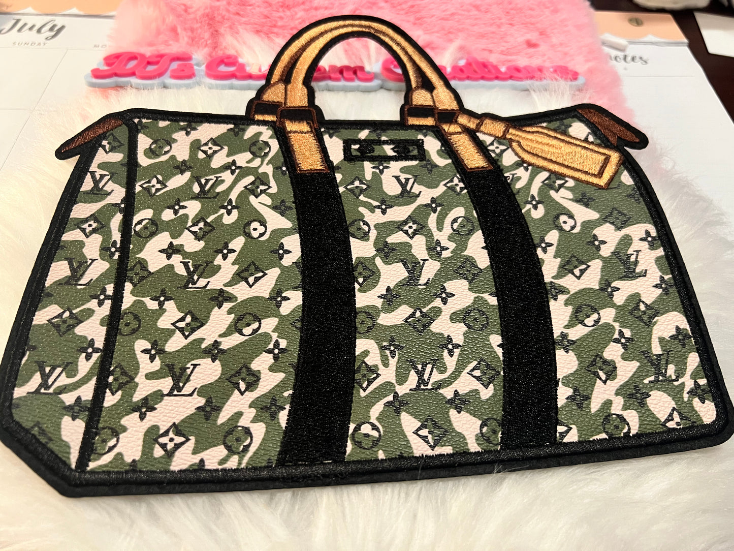 Faux leather Camo LV Duffel