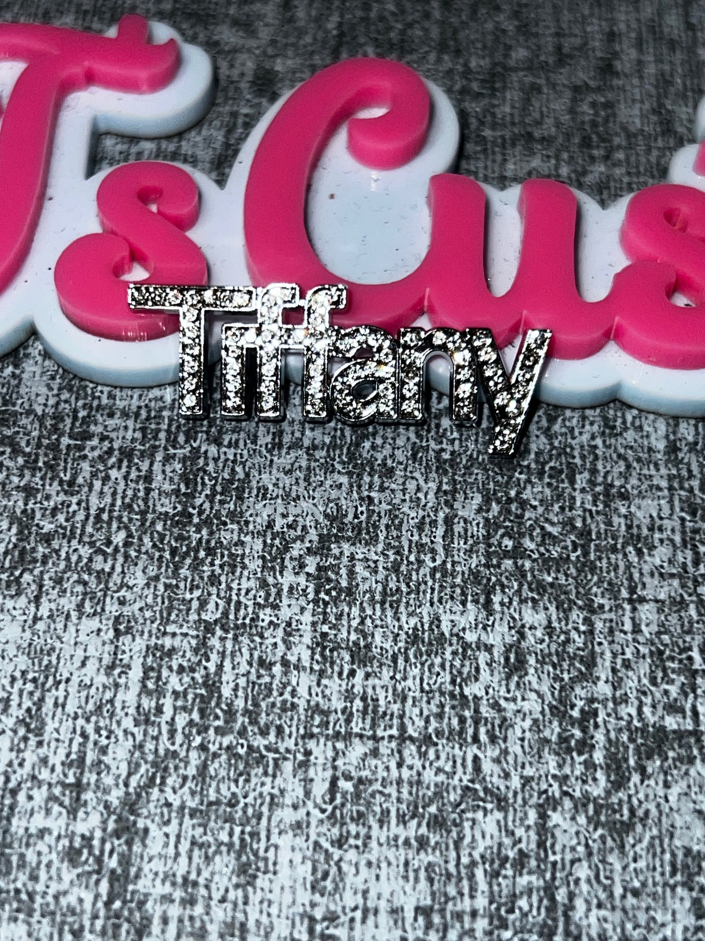 Crystal Monogram Charm – Gold Rhinestone Fashion DIY Accessory