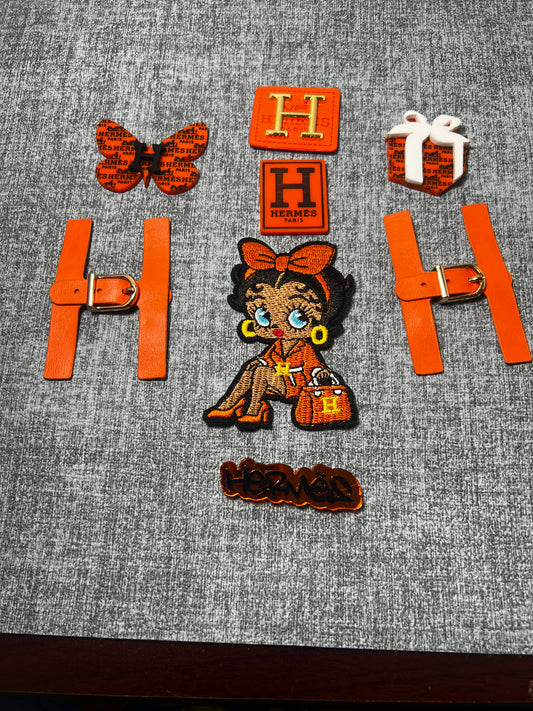 Orange Glam DIY Hat Kit – Fashion Inspired Bling Craft Kit