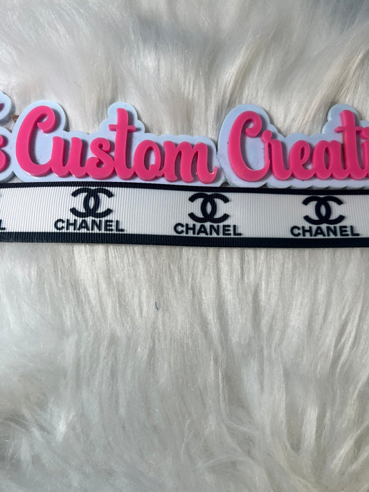 White Fashion Ribbon Trim – Double C Style Craft Ribbon