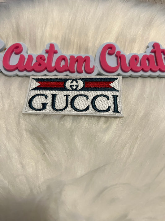 White GG Words Red Green Strip
