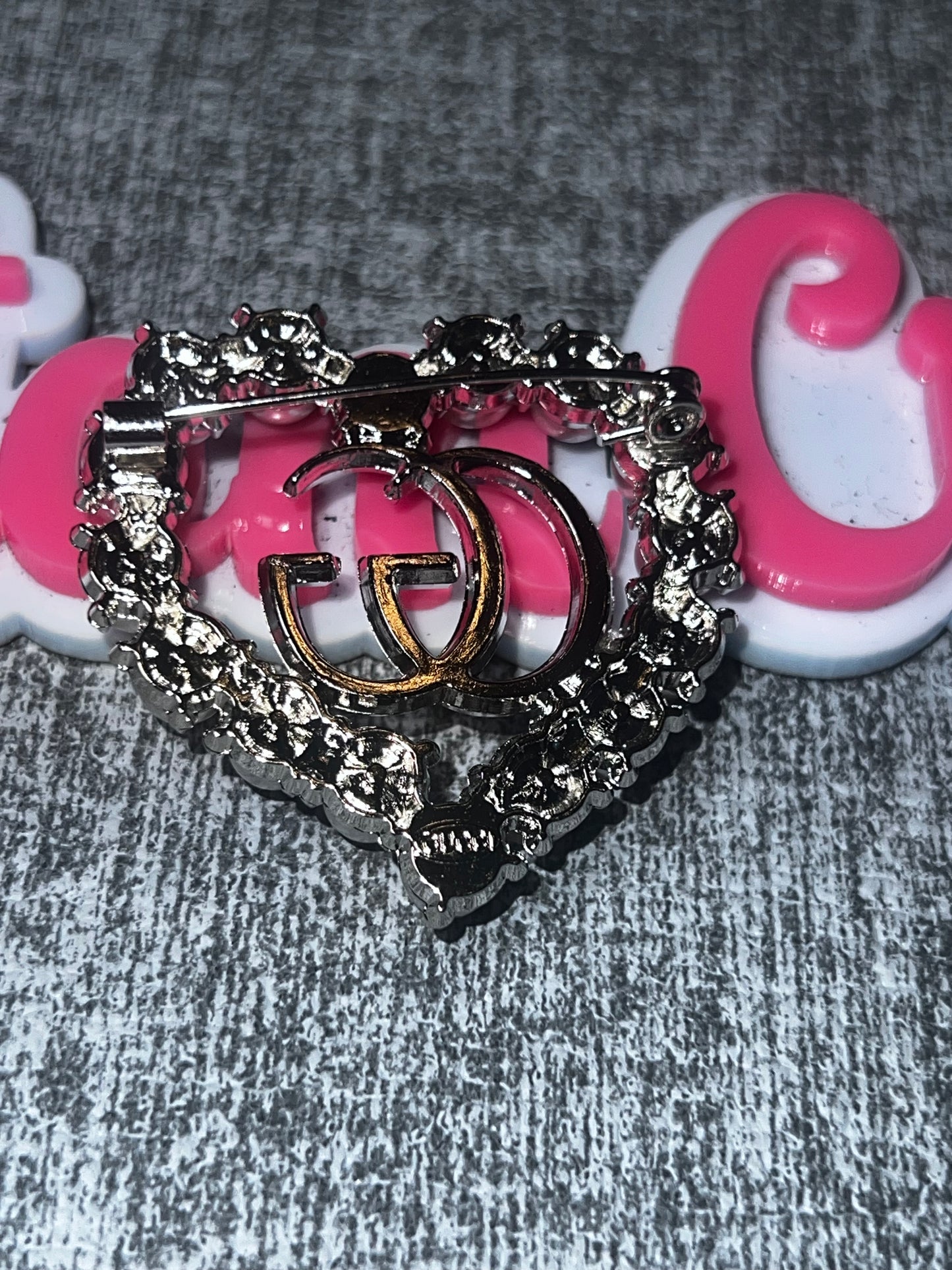 Pearl Heart Brooch Pin – Silver Tone Pearl Fashion Jewelry