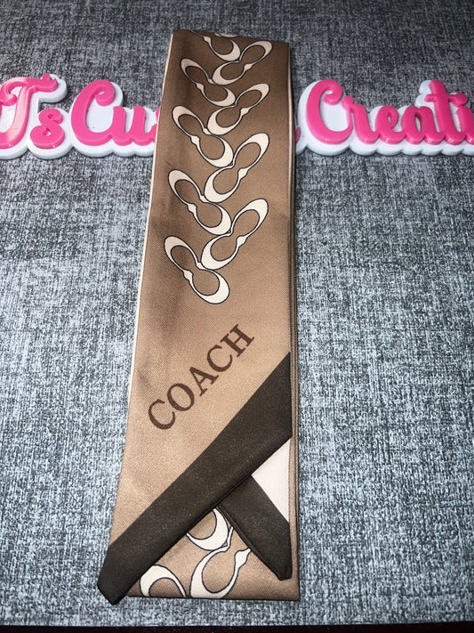 Brown Pattern Fashion Scarf Tie – Decorative Craft Accessory