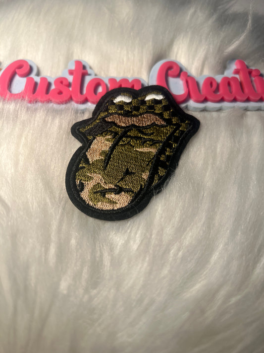 Camo Tongue Lips