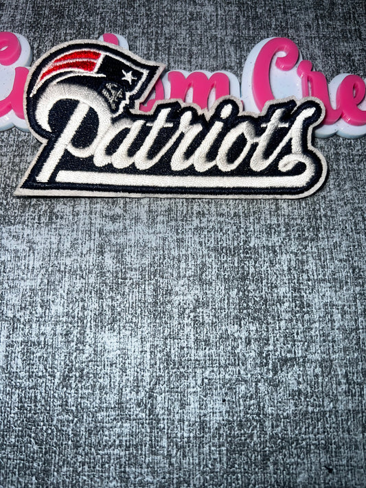 Script Letter Embroidered Iron-On Patch
