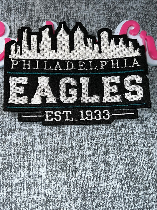 City Skyline Embroidered Iron-On Patch | Embroidered Decorative Appliqués