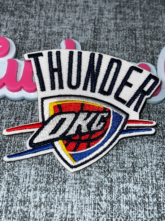 Blue Red Shield Embroidered Iron-On Patch | Statement Appliqué