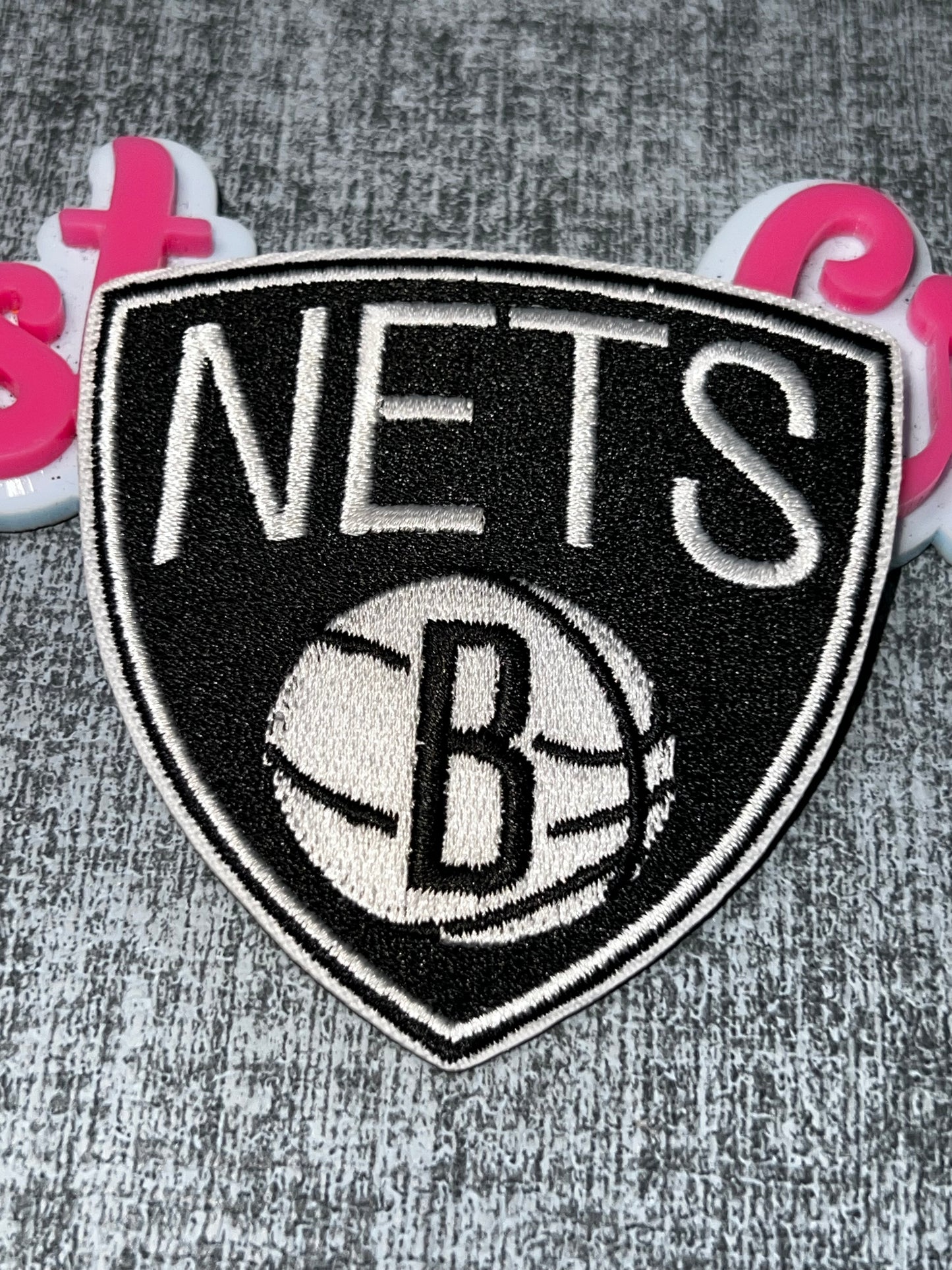 Black White Shield Embroidered Iron-On Patch | Statement Appliqué