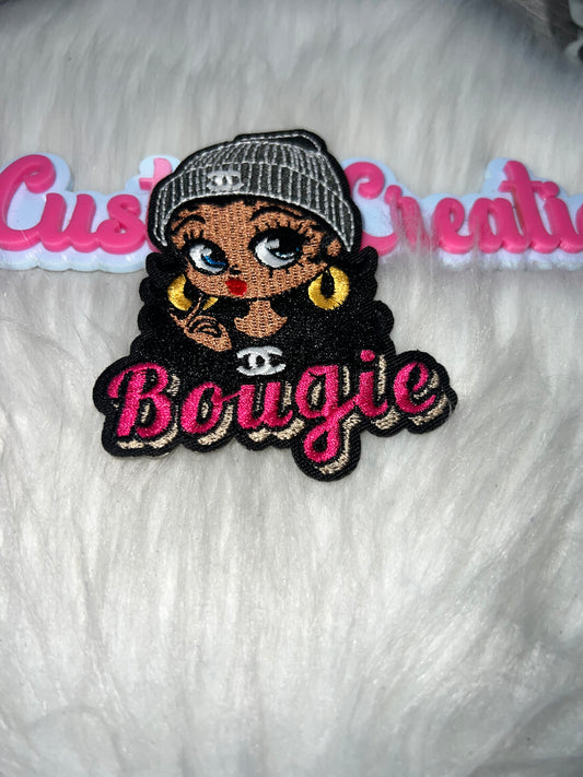 Fashion Girl Patch – Embroidered Character Patch