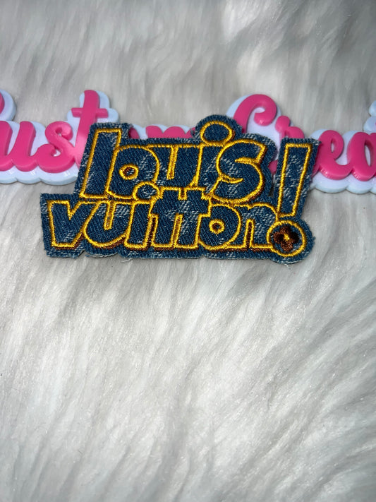 Denim Letter Patch – Iron-On Patch for Hats, Jackets & DIY Crafts