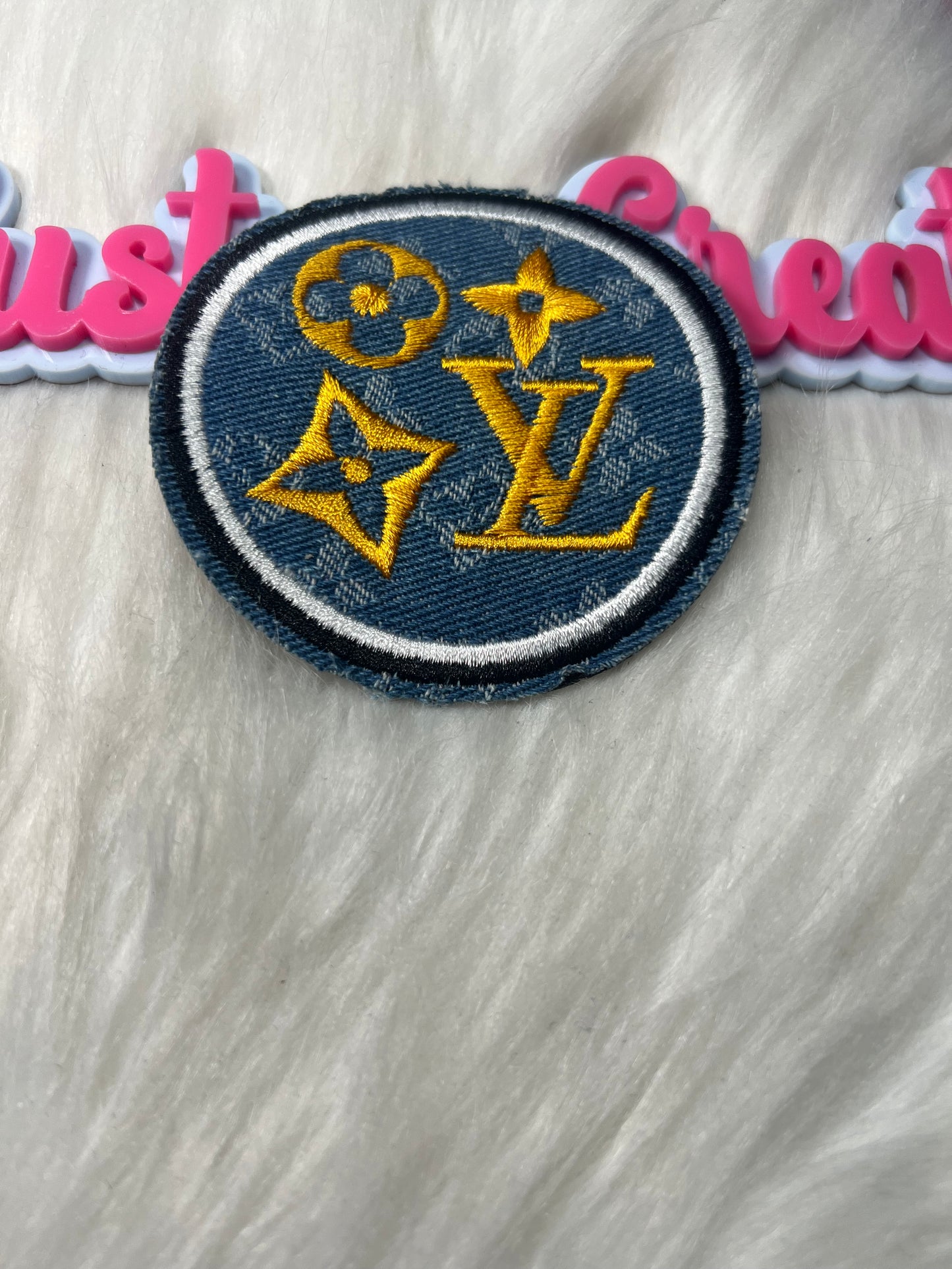 Circle Embroidered Patch – Iron-On Patch for Hats, Jackets & DIY Crafts