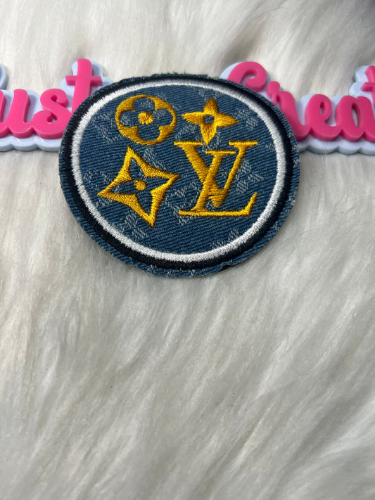 Circle Embroidered Patch – Iron-On Patch for Hats, Jackets & DIY Crafts
