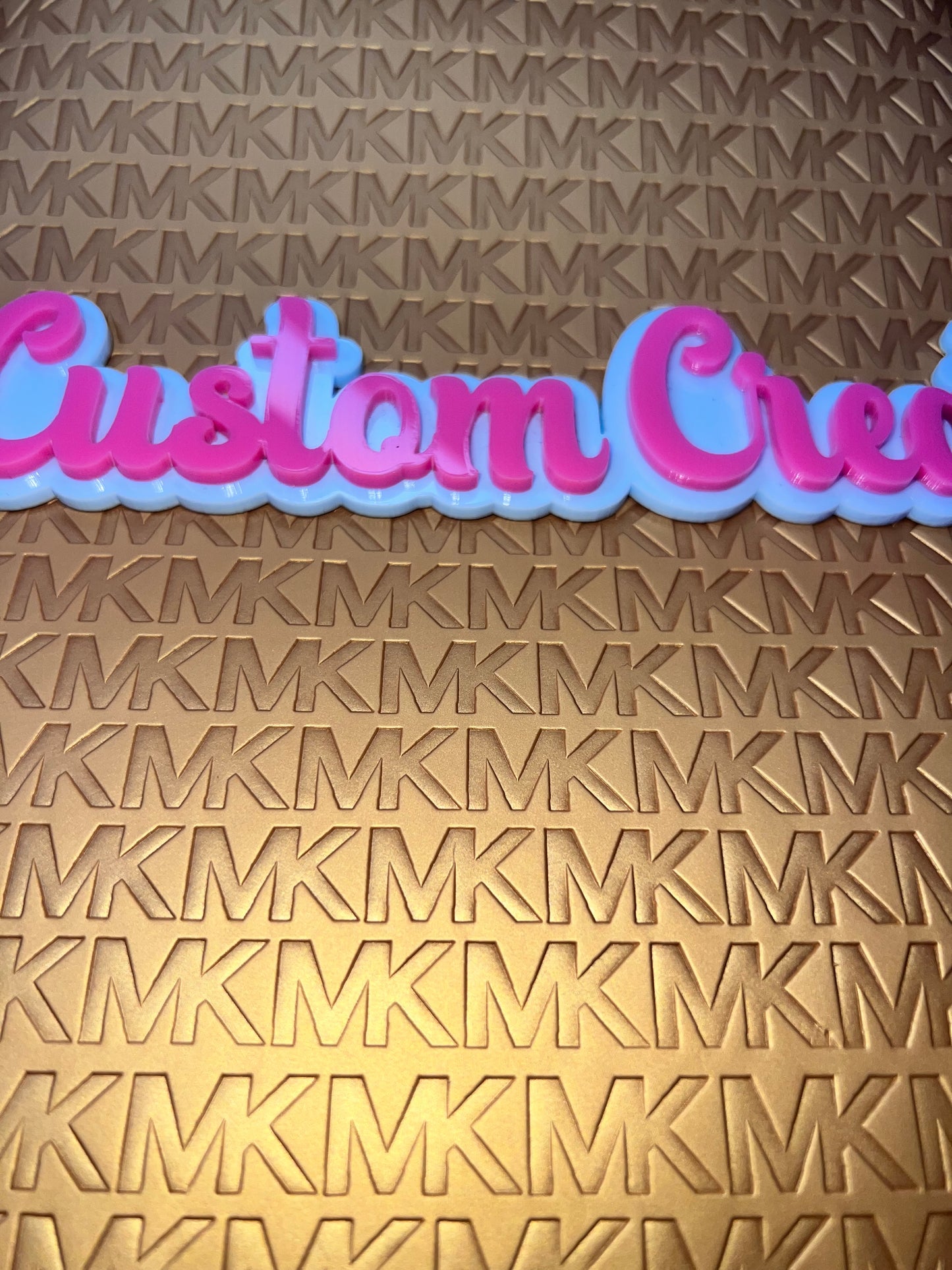 Metallic Gold Embossed Faux Leather Craft Sheet – 9 x 12